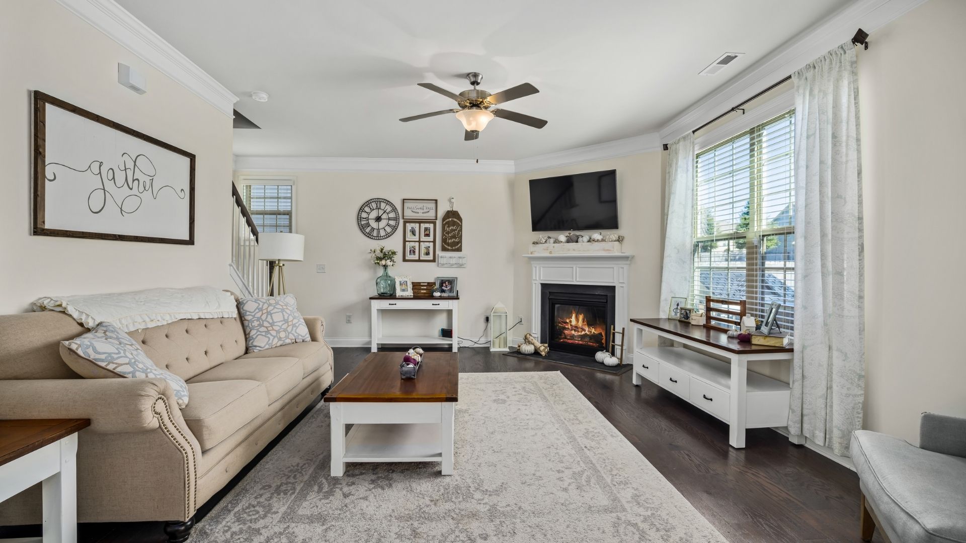 Housekeeper preparing a bedroom during cleaning service